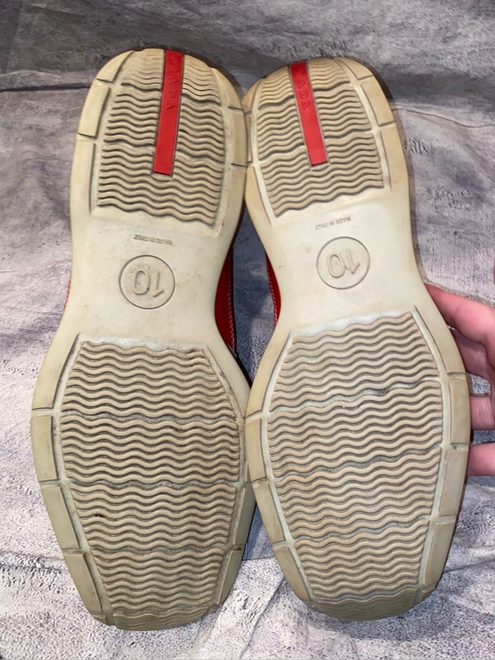 Vintage 90s Y2K Prada America’s Cup Sneakers Trainers Leather Suede 11 US 10 UK - Picture 6 of 9